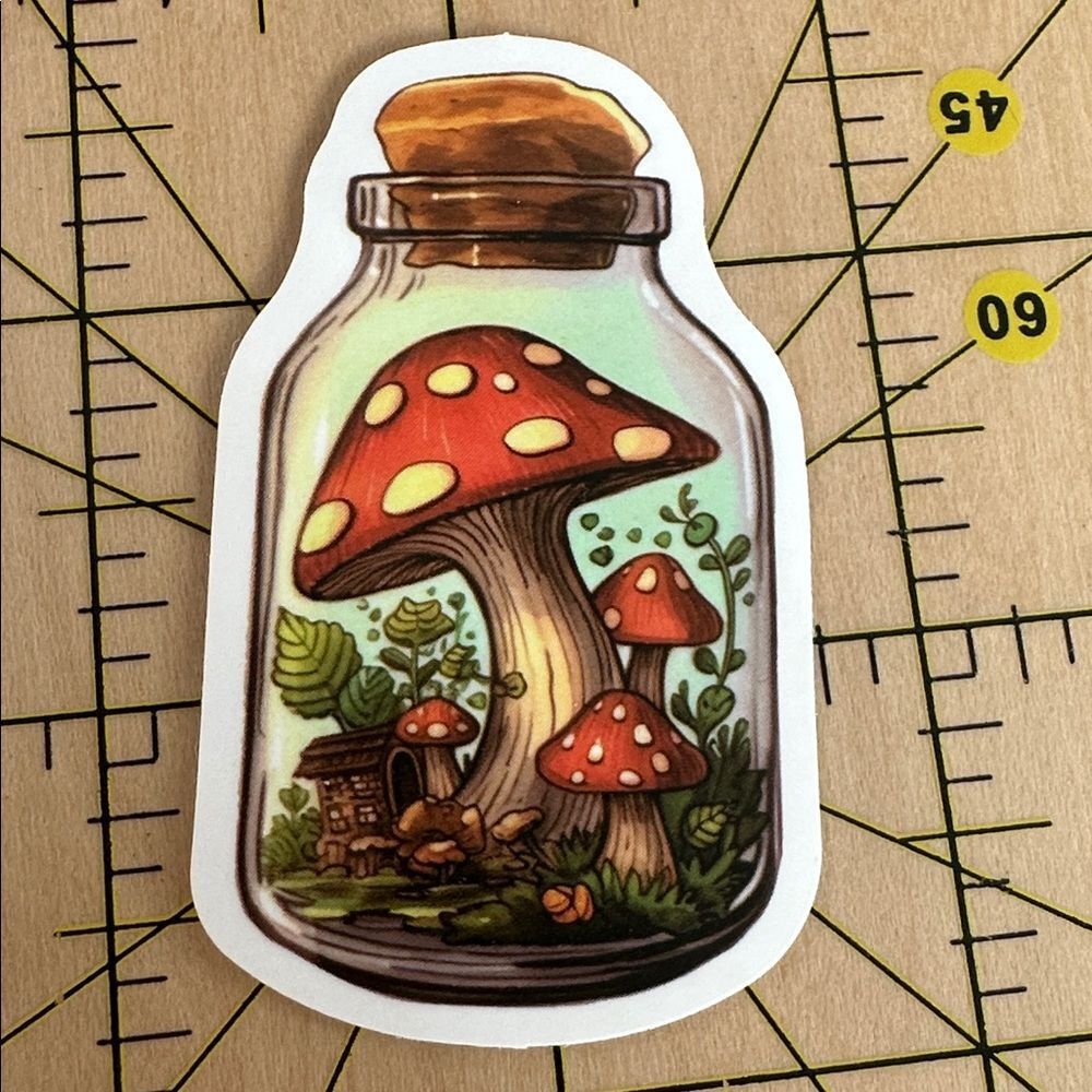 💜13/$13 +Bundle Sticker Sale | Aesthetic Mushrooms Waterproof Sticker